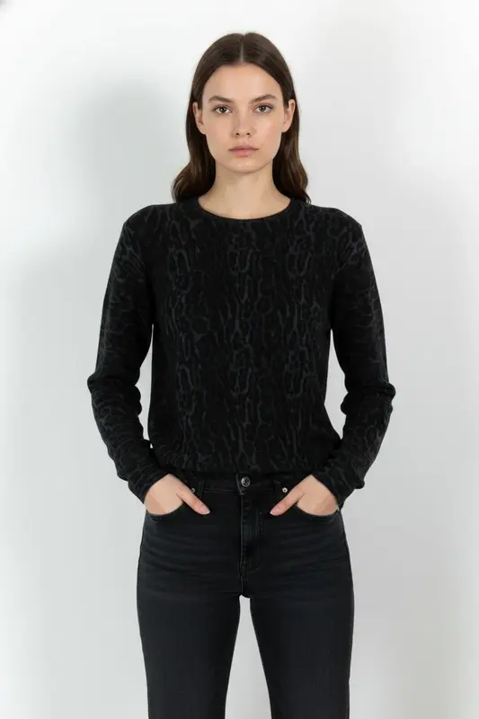Pull Noir et Gris - Taille XS/34