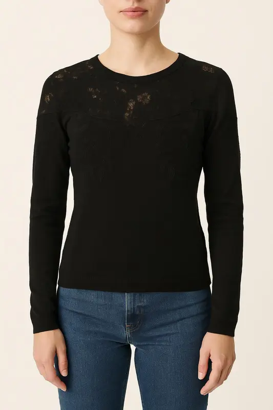 Pull Noir - Taille S/36
