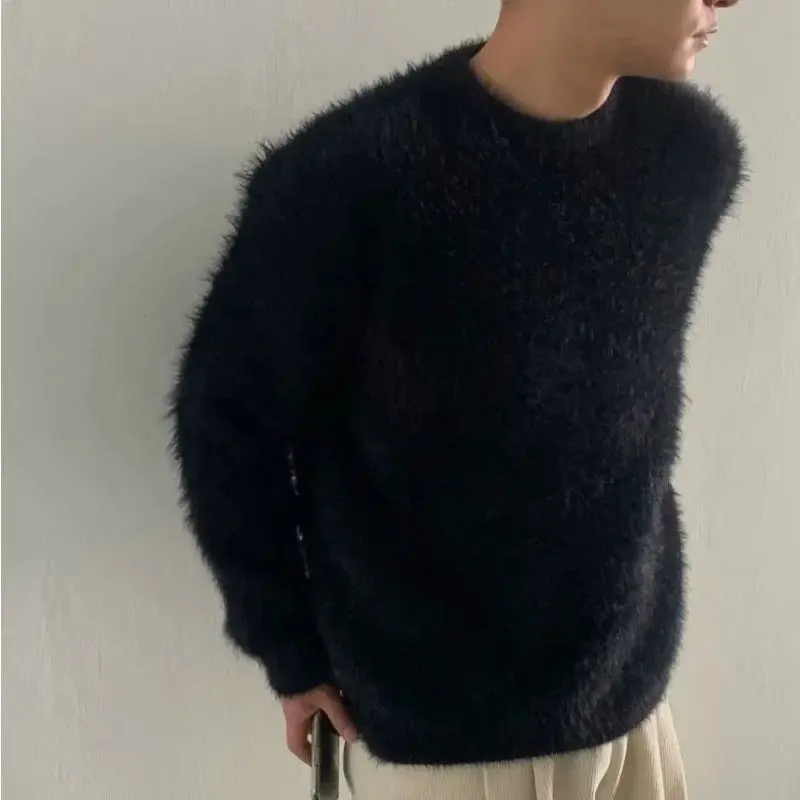 Pull oversize col rond manches longues femme