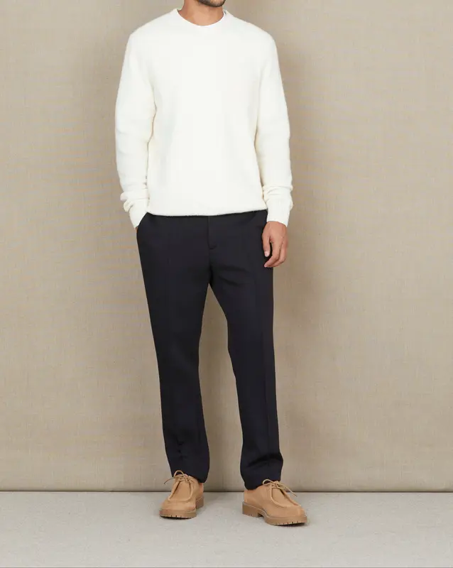 PULL POCKET WOOL ÉCRU