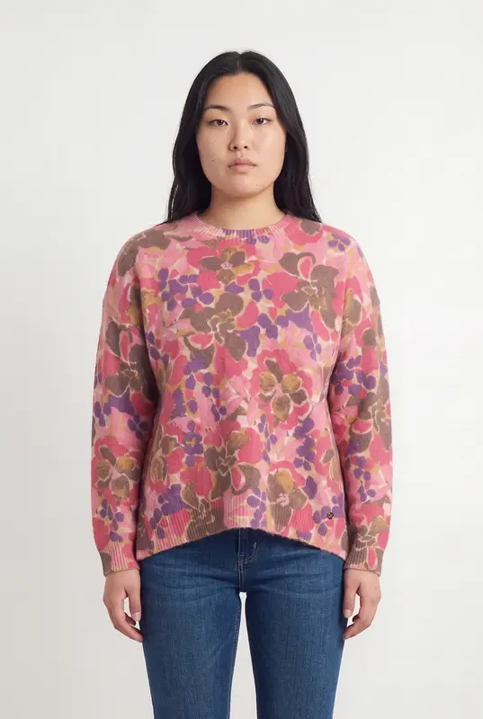 Pull Rose et Marron - Taille L/40