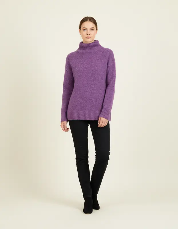Pull Violet - Taille XS/34
