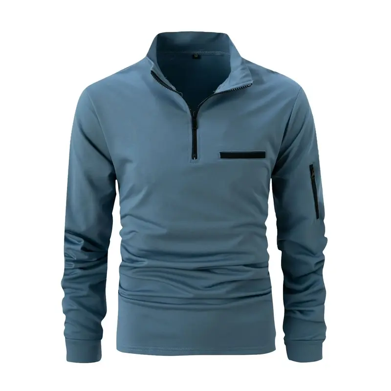 Pull zippé homme avec poches zippées
