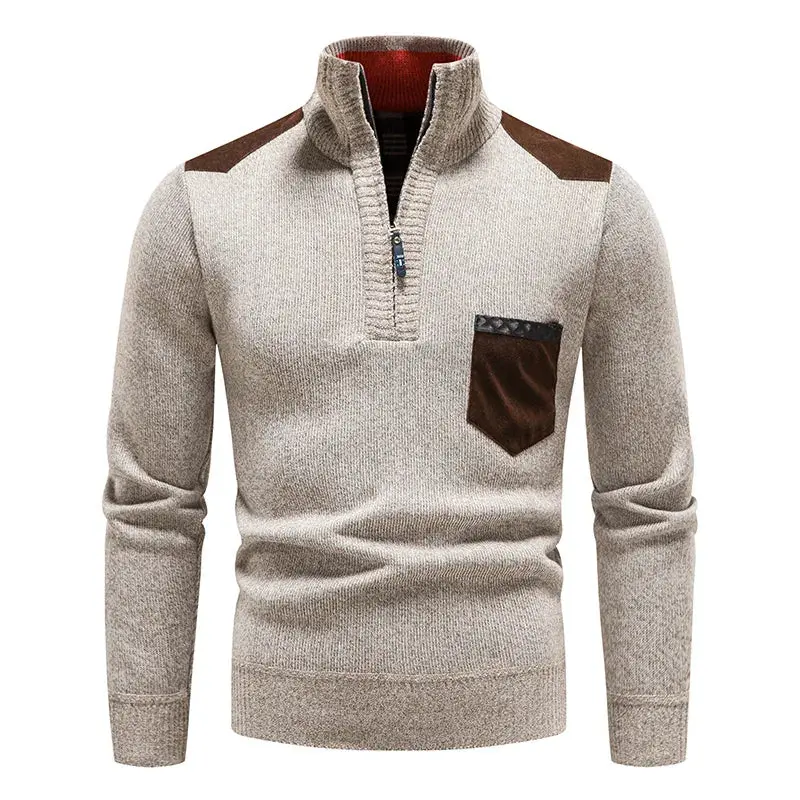 Pull zippé polyvalent à manches longues