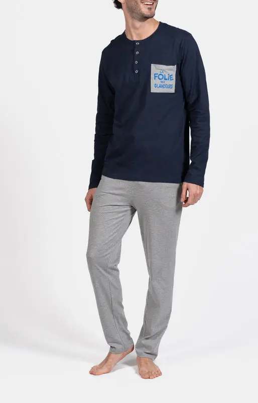Pyjama en jersey de coton - La folie des glandeurs