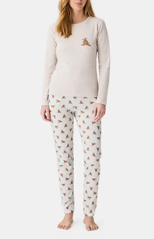 Pyjama en jersey de coton léger - Old Teddy