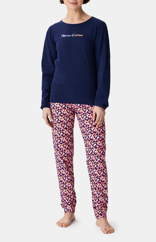 Pyjama en jersey de coton léger - Pommes