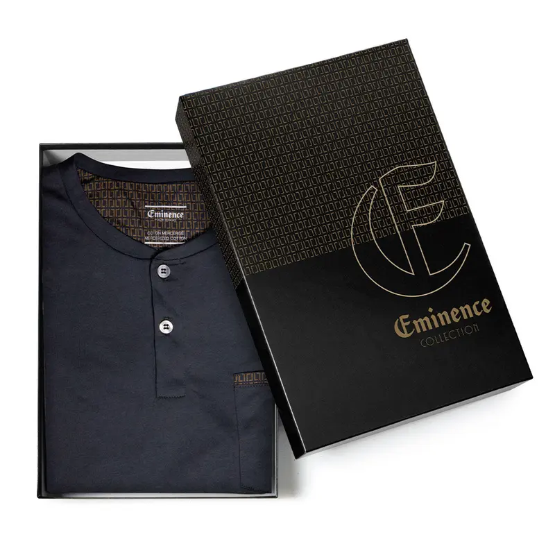 Pyjama long col T homme Édition Gold Eminence - Vendu en boîte cadeau