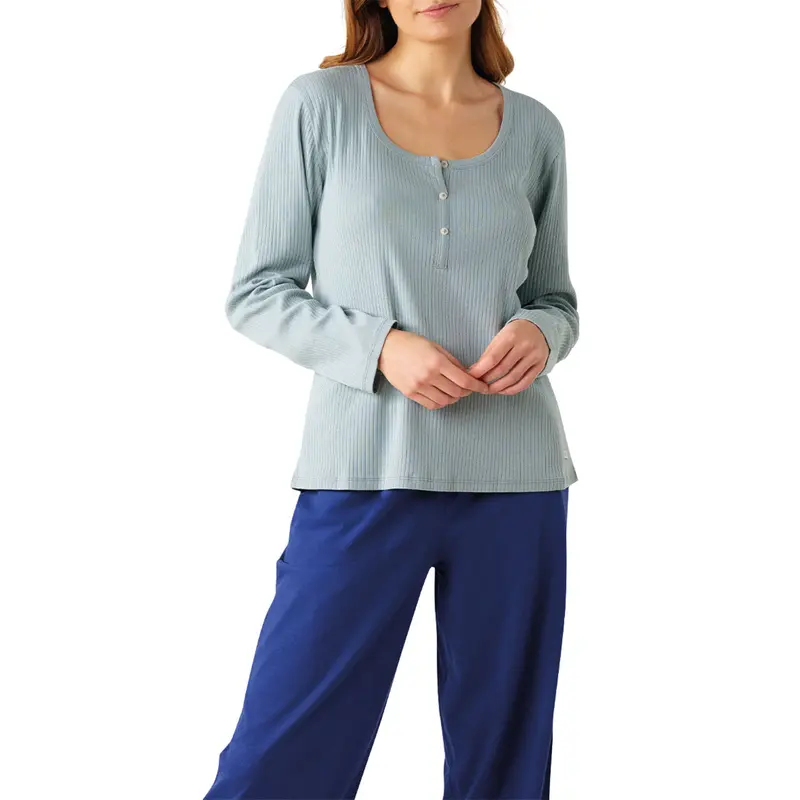 Pyjama long femme Confort Maille Athena