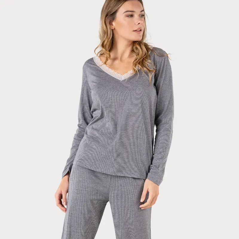 Pyjama long femme Graphic Athena