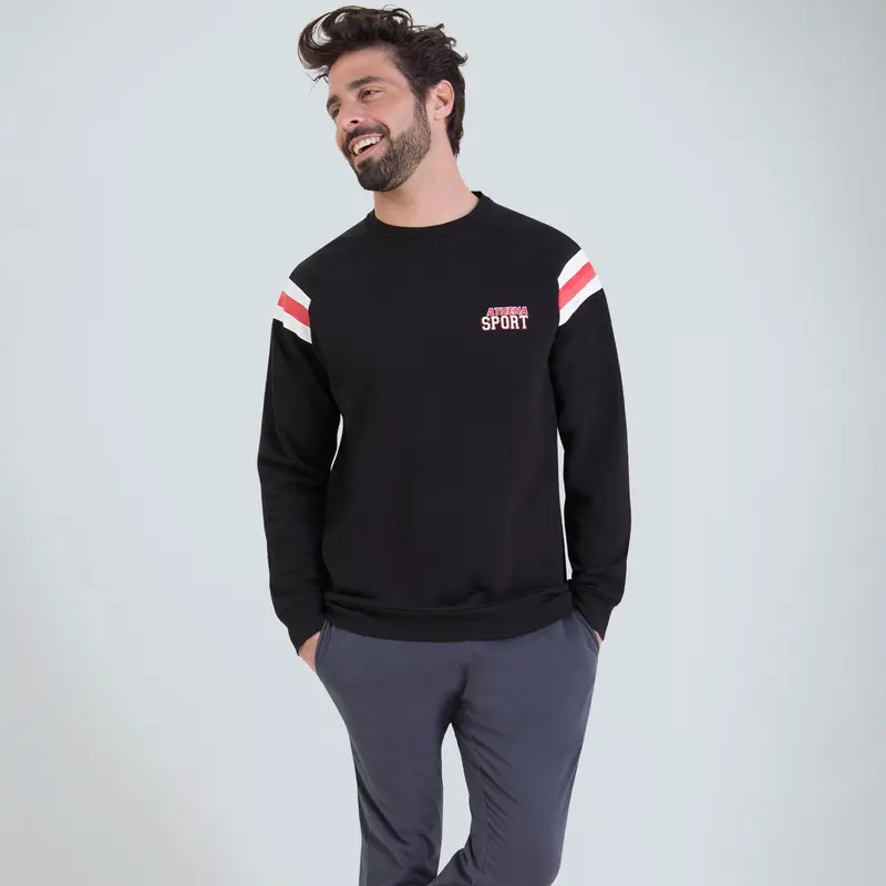 Pyjama long homme Molleton Athena