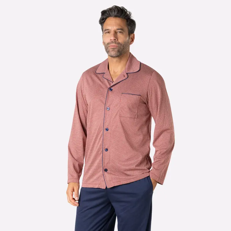 Pyjama long ouvert homme Mercerisé Eminence