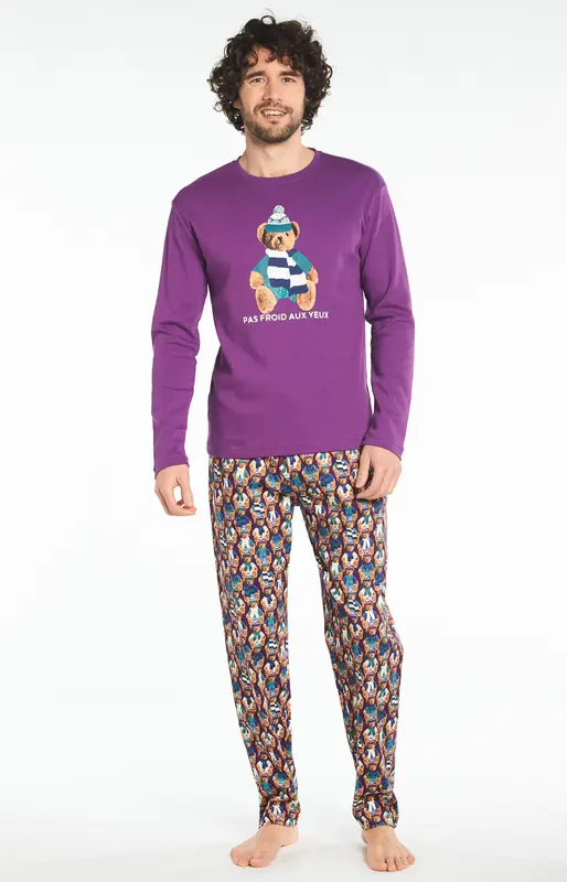 Pyjama Teddy Violet