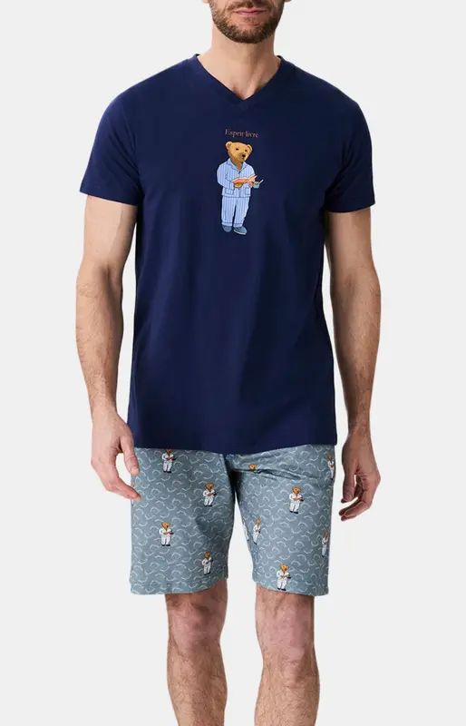 Pyjashort en jersey de coton léger - Esprit Livre