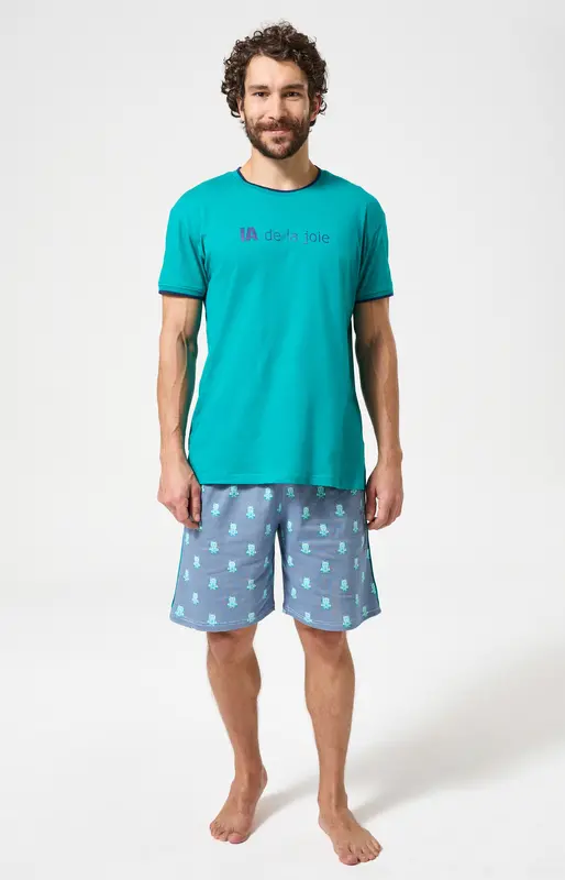 Pyjashort en jersey de coton léger - IA de la joie
