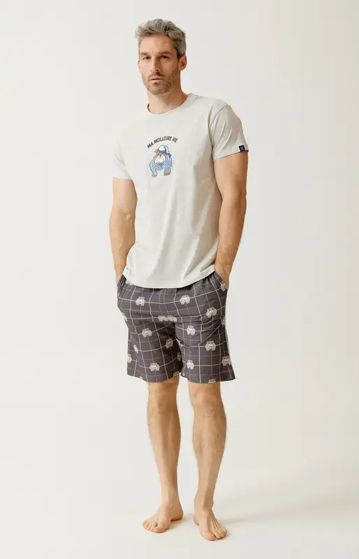 Pyjashort en jersey de coton léger - Ma meilleure vie