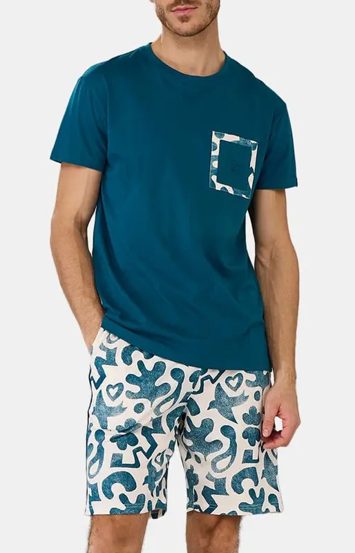Pyjashort en jersey de coton léger - Matis
