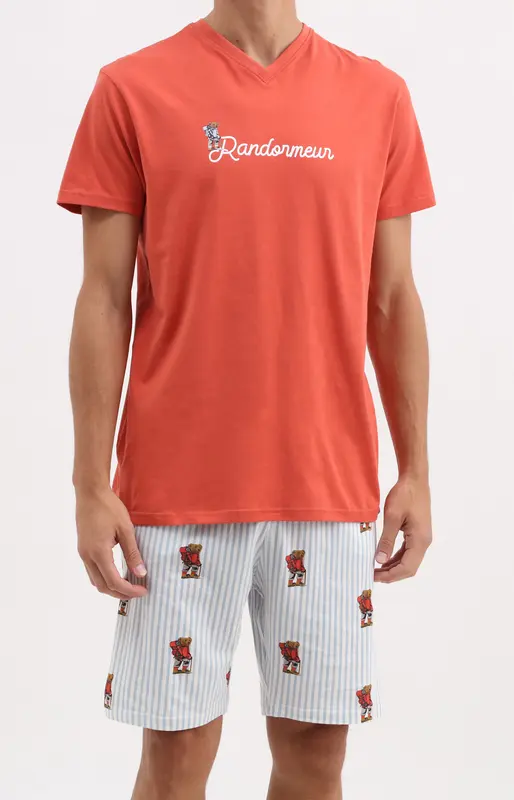 Pyjashort en jersey de coton léger - Randonneur