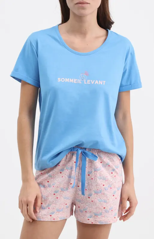 Pyjashort en jersey de coton léger - Sommeil levant