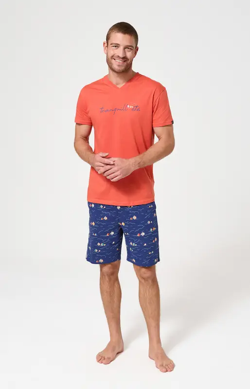 Pyjashort en jersey de coton léger - Tranquill'été