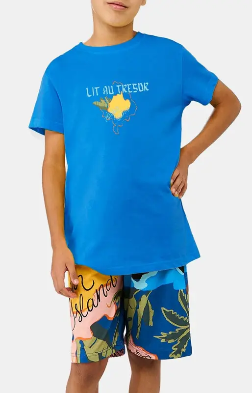 Pyjashort enfant en jersey de coton léger - Arthur Island
