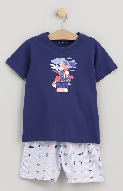 Pyjashort enfant en jersey de coton léger - Mode vacances ON