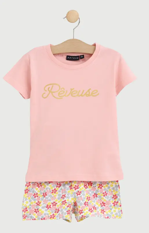 Pyjashort enfant en jersey de coton léger - Rêveuse