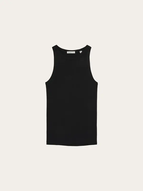 Racer rib top - Black Jet