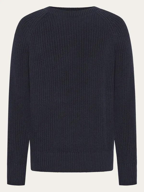 Raglan knit sweater - Night Sky