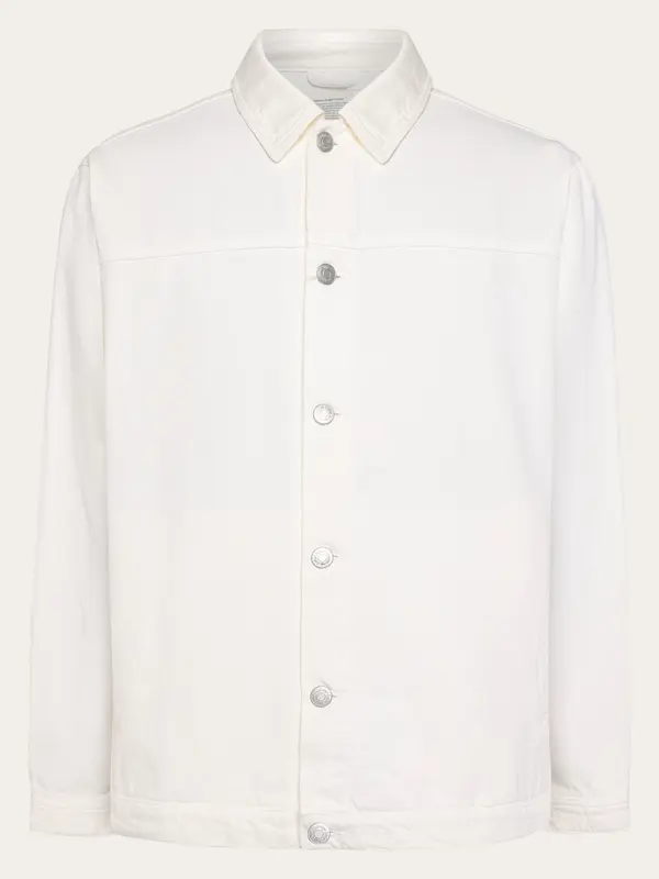 Raw twill workwear jacket - GOTS/Vegan - Egret