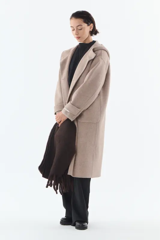RAYA - Manteau en laine et cachemire mélangés