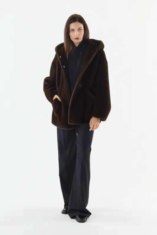REBECCA - Veste en fausse fourrure
