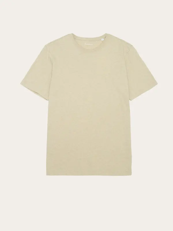 Regular fit Basic tee - Safari melange