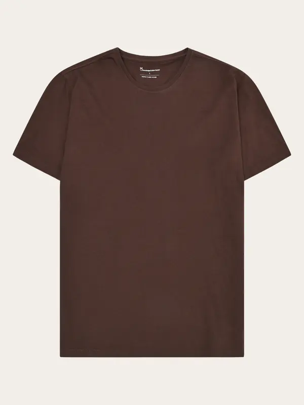 Regular fit Basic tee - Shaved Chocolate