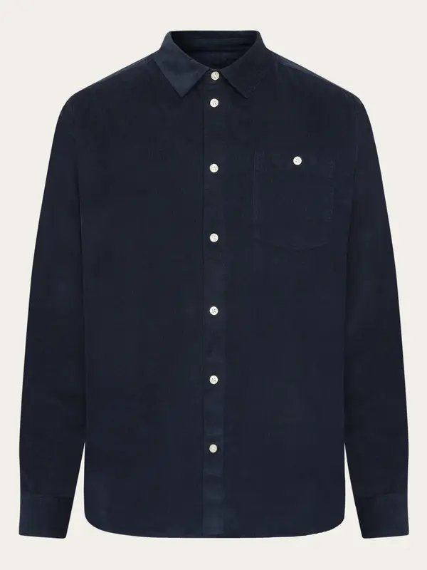 Regular fit corduroy shirt - Total Eclipse
