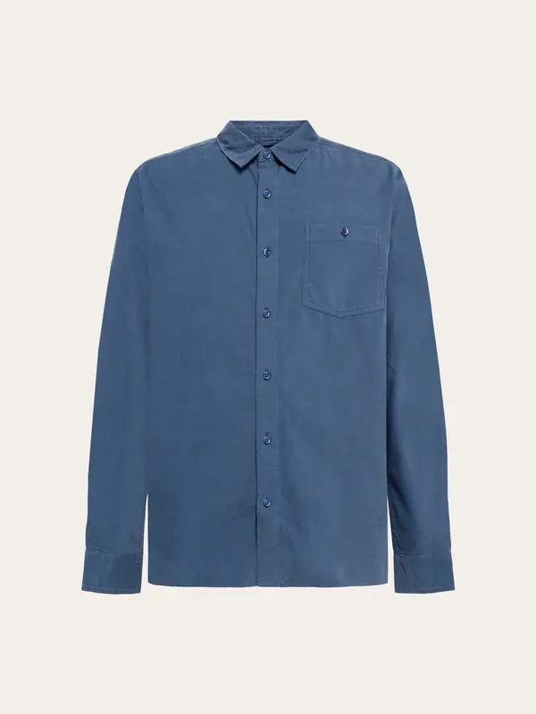 Regular fit corduroy shirt - Vintage Indigo