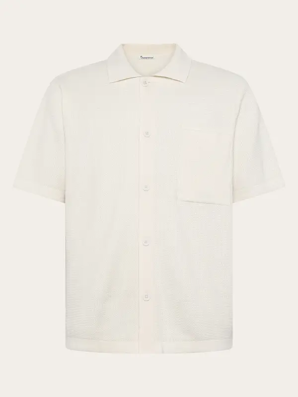 Regular knit shirt - Egret
