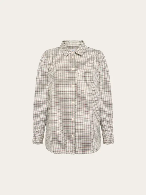 Relaxed check shirt - Green check