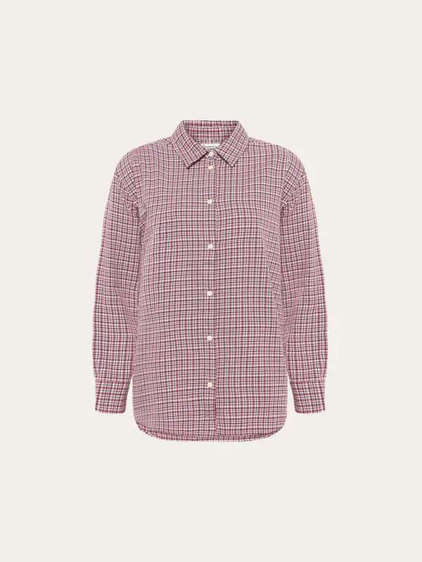 Relaxed check shirt - Pink check