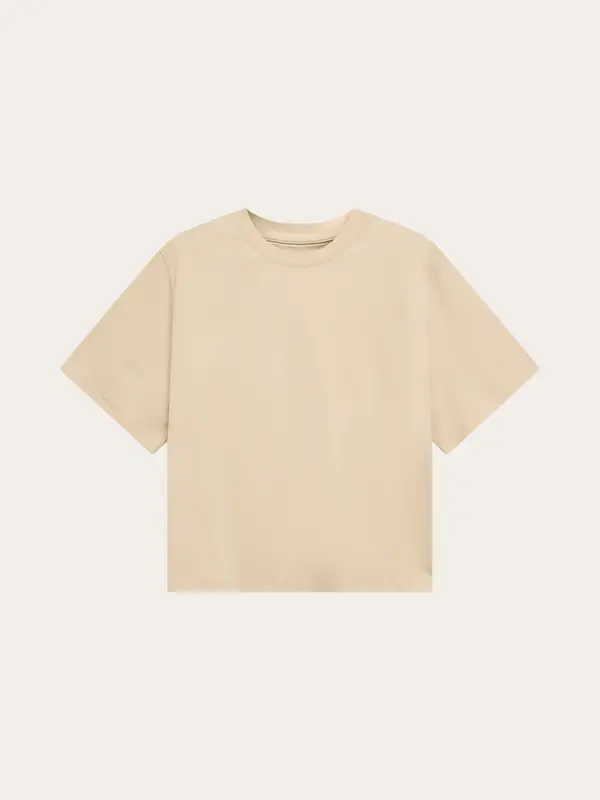 Relaxed mercerized t-shirt - Light feather gray