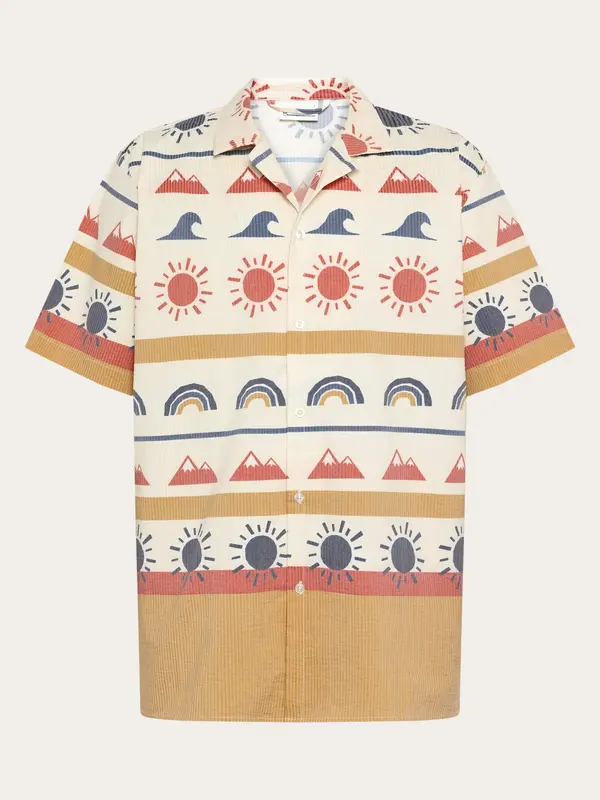 Relaxed print short sleeve shirt - Multi color AOP