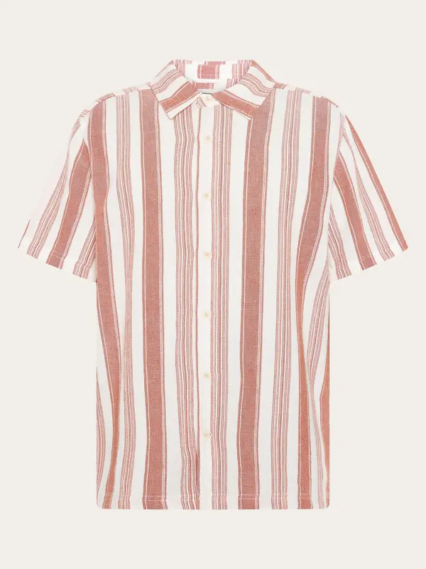 Relaxed Stripe short sleeve shirt - Red Stripe