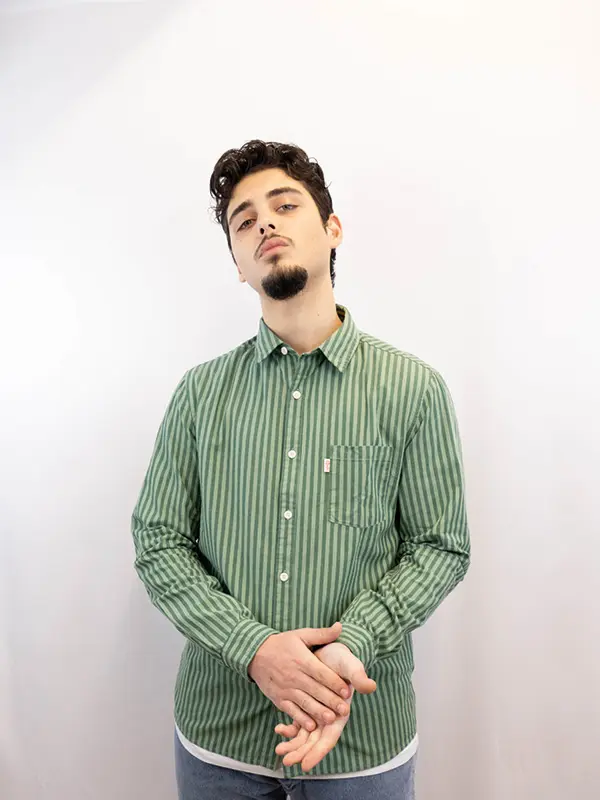 REVOLUTION. regular shirt ( green )