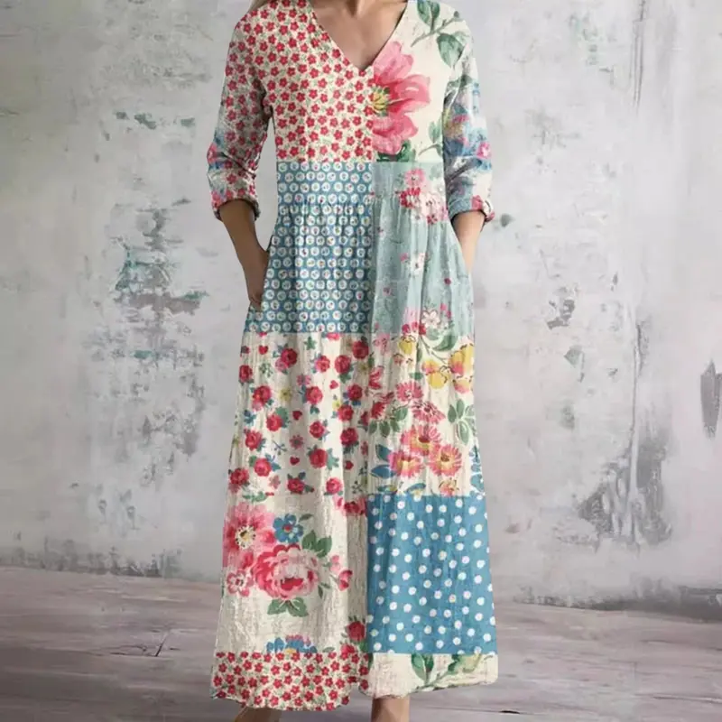 Rhonda - Robe Florale Élégante