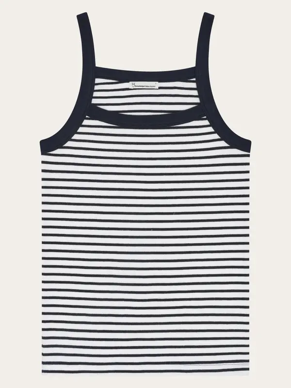 Rib strap top - Navy