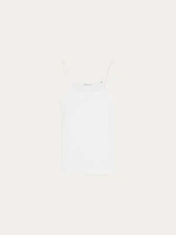 Rib strap top - Star White