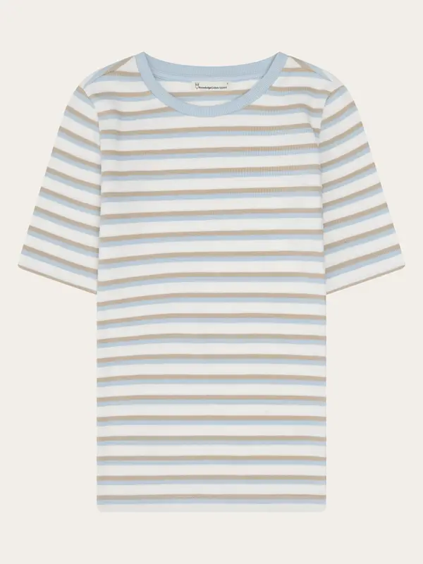Rib t-shirt - Multi color stripe