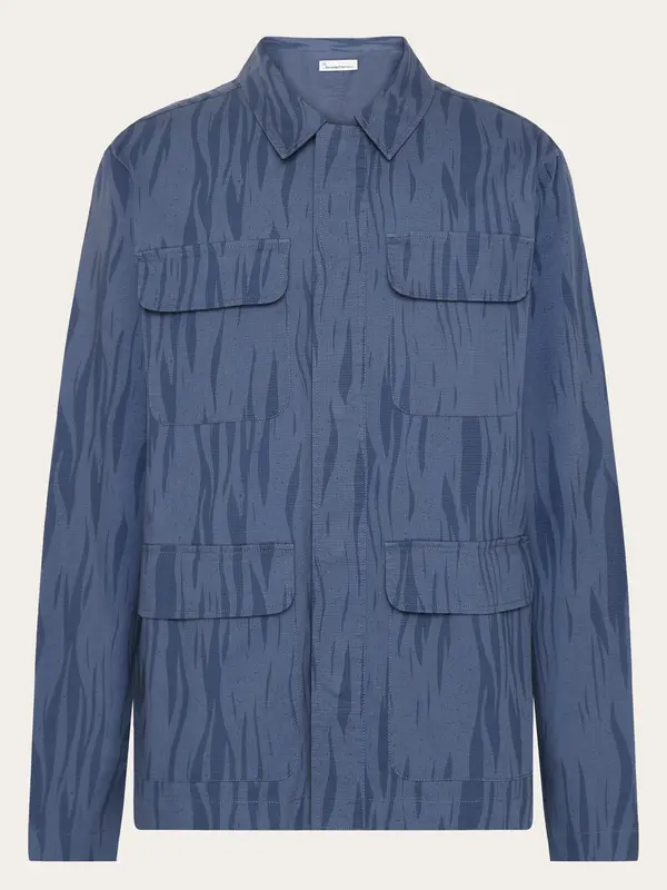 Ripstop Northern Lights overshirt - GOTS/Vega - Blue