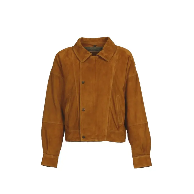 RIVIERA (REF. 65278) FAUVE - BLOUSON EN CUIR DE CHEVRE VELOURS