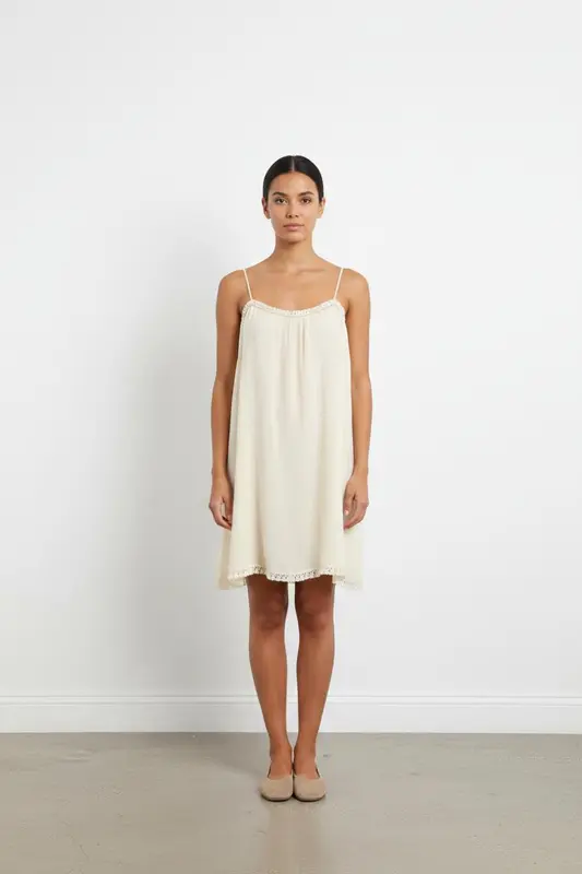 Robe À Bretelles Jaune - Taille M/38